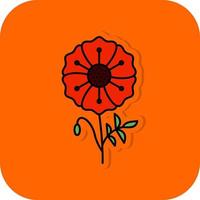 Poppy Vector Icon Design