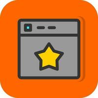 Website Rating Vector Icon Design
