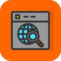 Website Search Vector Icon Design