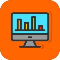 Web Analytics Vector Icon Design