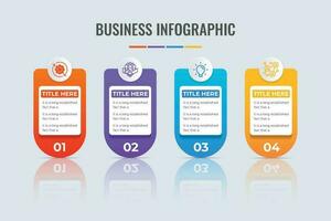 moderno negocio infografía y gráfico fluir diseño con vistoso formas y sombra efectos negocio paso opciones y datos clasificación mesa vector. creativo oficina diagrama infografía diseño. vector