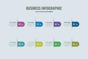 negocio gráfico fluir infografía diagrama vector con trabajo paso secciones y vistoso formas datos visualización y oficina presentación infografía. negocio flujo de trabajo y proceso infografía vector.