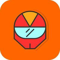 diseño de icono de vector de casco de carreras