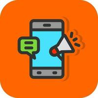 diseño de icono de vector de marketing de sms