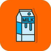 Milk Box Vector Icon Design