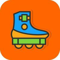 Roller Skating Vector Icon Design