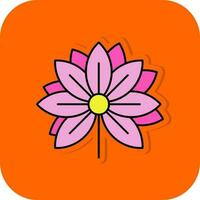 Lotus Flower Vector Icon Design