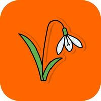 Snowdrop Vector Icon Design