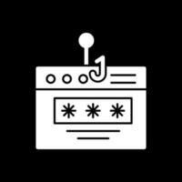 diseño de icono de vector de phishing de contraseña