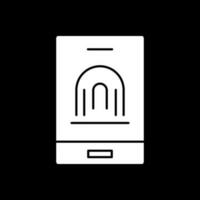 Mobile Fingerprint Vector Icon Design