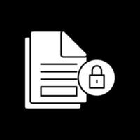 Document Locked Vector Icon Design