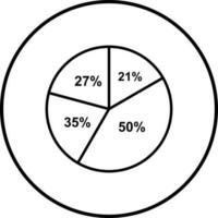 Pie Chart Vector Icon