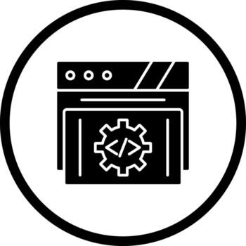 icono de vector de desarrollo