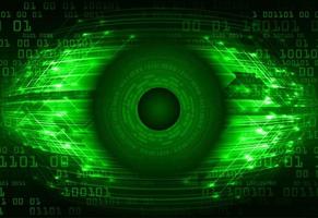 moderno la seguridad cibernética tecnología icono paquete con ojos vector