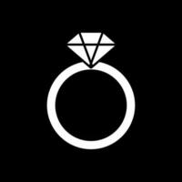 Diamond Ring Vector Icon Design