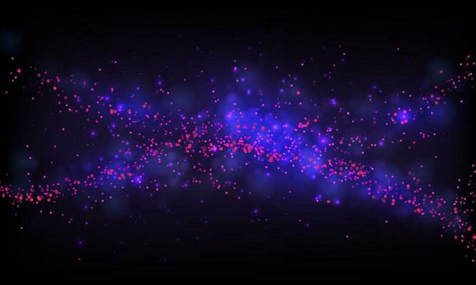 Abstract blue mist element on black background.