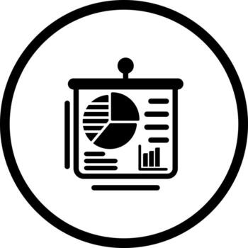 icono de vector de presentación