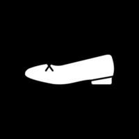 diseño de icono de vector de zapatos planos