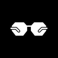 Eyeglasses Vector Icon Design