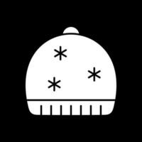 diseño de icono de vector de gorro de invierno