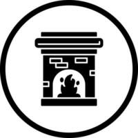 Fireplace Vector Icon