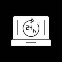 24 Hrs Open Vector Icon Design