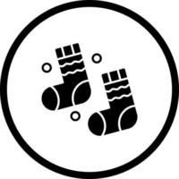 Winter Socks Vector Icon