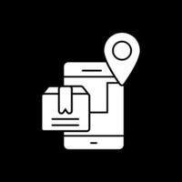 Mobile Shipment Tracking Vector Icon Design