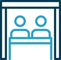 Virtual Team Room Vector Icon Design