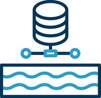 Data Lake Vector Icon Design