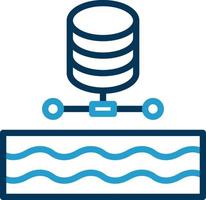 diseño de icono de vector de lago de datos