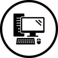 icono de vector de computadora