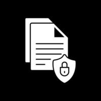 diseño de icono de vector de seguridad de documento