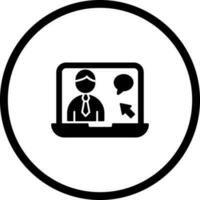 Online Interview Vector Icon