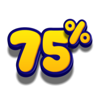 Discount 3D text for sells and promotion png