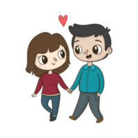 pareja enamorada png