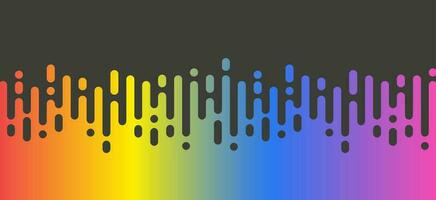 Abstract multicolored illustration with vertical rounded stripes. vector