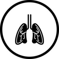 icono de vector de pulmones