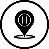 Hotel Location Vector Icon