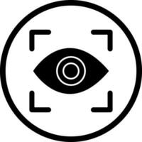 icono de vector de exploración ocular