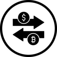 icono de vector de cambio de dinero