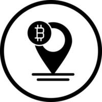 icono de vector de marcador de posición de bitcoin