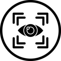 icono de vector de exploración ocular