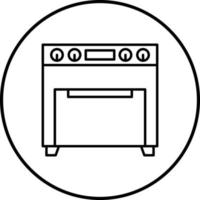 icono de vector de horno