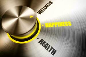 Select happiness over wellness and health photo