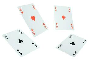 Poker playing cards. gambling and betting concept photo