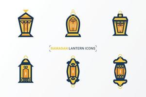 Ramadán linterna icono vector