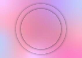 Abstract pink circle banner presentation products pastel background vector