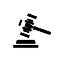 Gavel icon. Flat design style. Judge gavel icon. vector