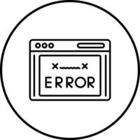 icono de vector de código de error